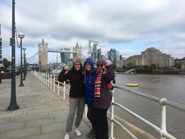 The IHWO team by river Thames