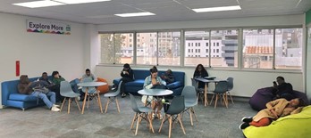 Social spaces for students at International House Cape Town