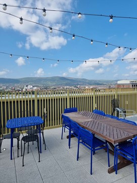 IH Belfast Student Accommodation Balcony View