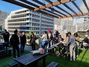 IH Cape Town's balcony terrace