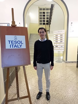 Daniel at the TESOL Italy conference.