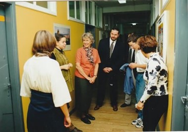 Brita Haycraft visiting IH Bydgoszcz in 1998