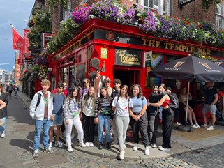 IH Dublin students exploring the city